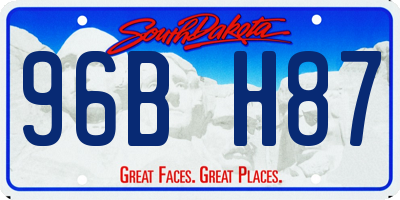 SD license plate 96BH87