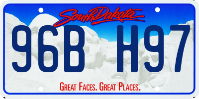 SD license plate 96BH97