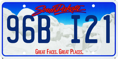 SD license plate 96BI21