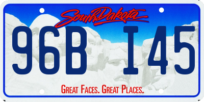 SD license plate 96BI45