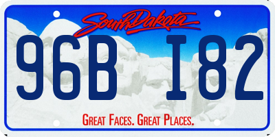 SD license plate 96BI82