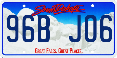 SD license plate 96BJ06