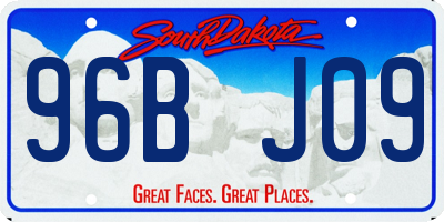 SD license plate 96BJ09