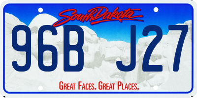 SD license plate 96BJ27