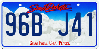 SD license plate 96BJ41