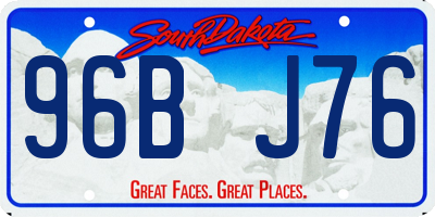 SD license plate 96BJ76