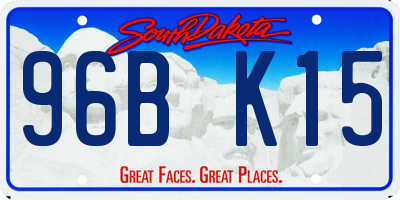 SD license plate 96BK15