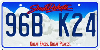 SD license plate 96BK24