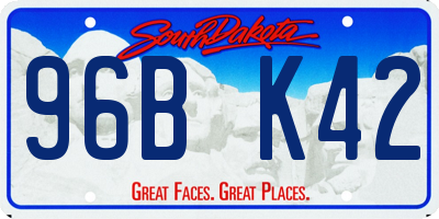 SD license plate 96BK42