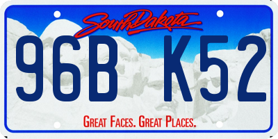 SD license plate 96BK52