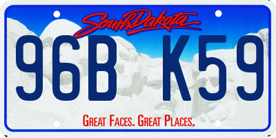 SD license plate 96BK59