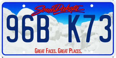 SD license plate 96BK73