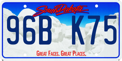 SD license plate 96BK75