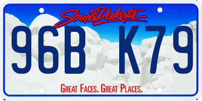 SD license plate 96BK79