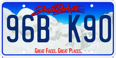 SD license plate 96BK90