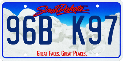SD license plate 96BK97