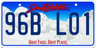 SD license plate 96BL01