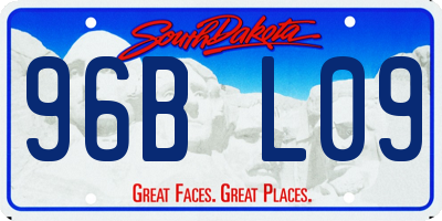 SD license plate 96BL09