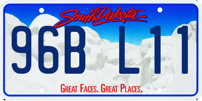 SD license plate 96BL11