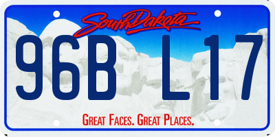 SD license plate 96BL17