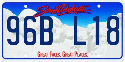 SD license plate 96BL18