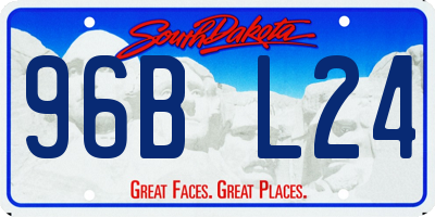 SD license plate 96BL24