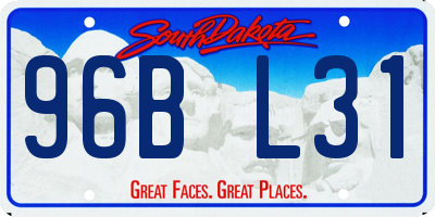 SD license plate 96BL31