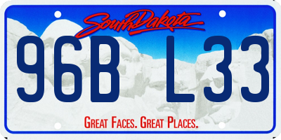 SD license plate 96BL33
