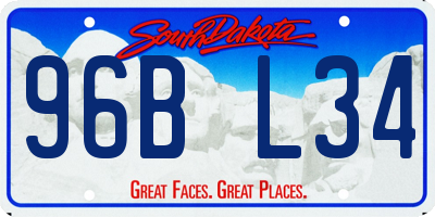 SD license plate 96BL34