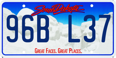 SD license plate 96BL37