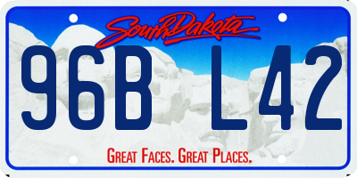 SD license plate 96BL42