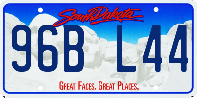 SD license plate 96BL44
