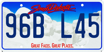 SD license plate 96BL45
