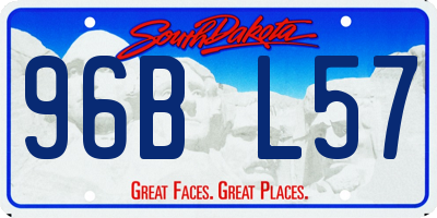 SD license plate 96BL57