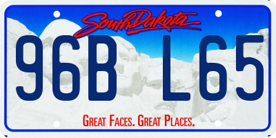 SD license plate 96BL65