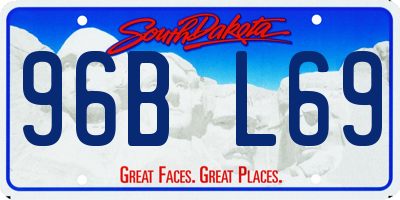 SD license plate 96BL69