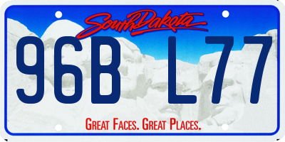 SD license plate 96BL77