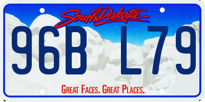 SD license plate 96BL79