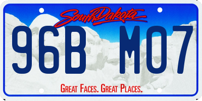 SD license plate 96BM07