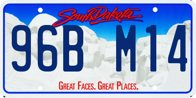SD license plate 96BM14