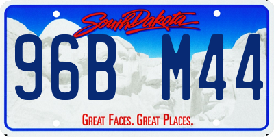 SD license plate 96BM44
