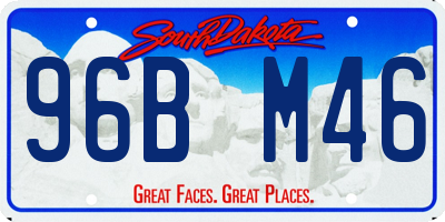 SD license plate 96BM46