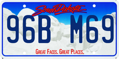 SD license plate 96BM69