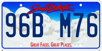 SD license plate 96BM76