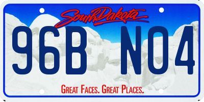 SD license plate 96BN04