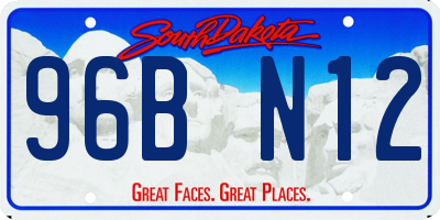 SD license plate 96BN12