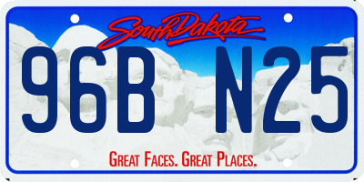 SD license plate 96BN25