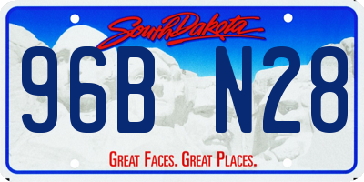 SD license plate 96BN28