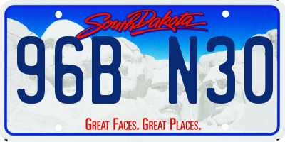 SD license plate 96BN30