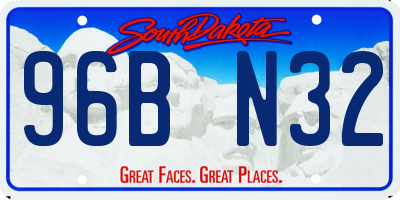 SD license plate 96BN32